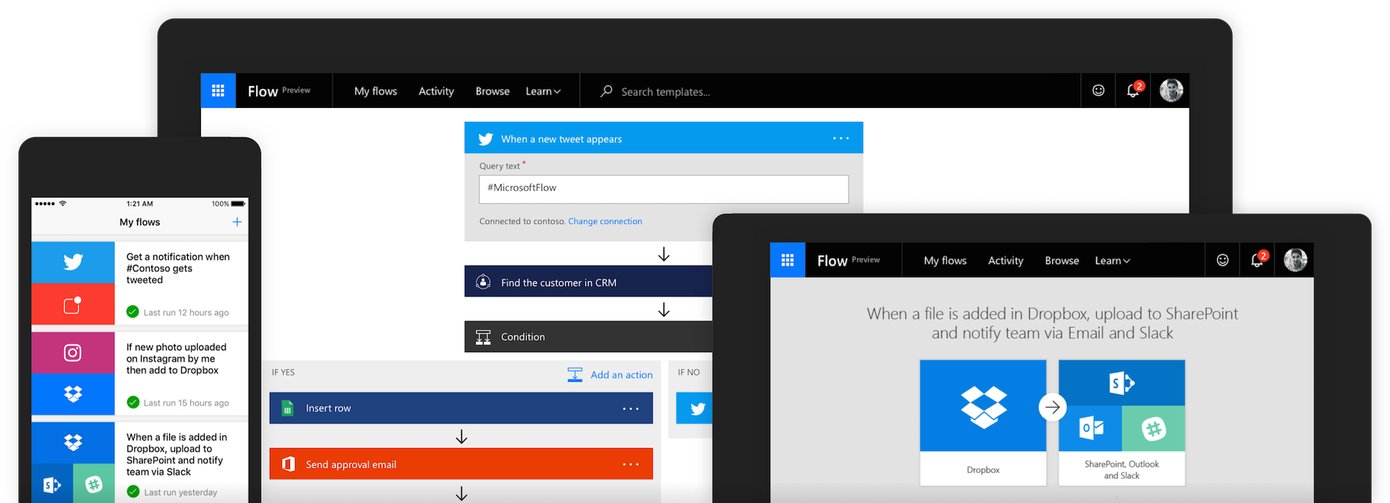 Microsoft Flow Tutorial – Building a work hours tracker